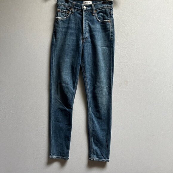 Agolde Nico High Rise Slim fit button fly Sz 24 - Picture 1 of 11